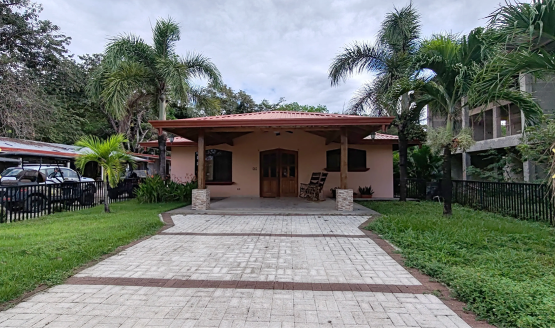 Casa Rosa Front Exterior Driveway casa rosa front exterior driveway samara costa rica
