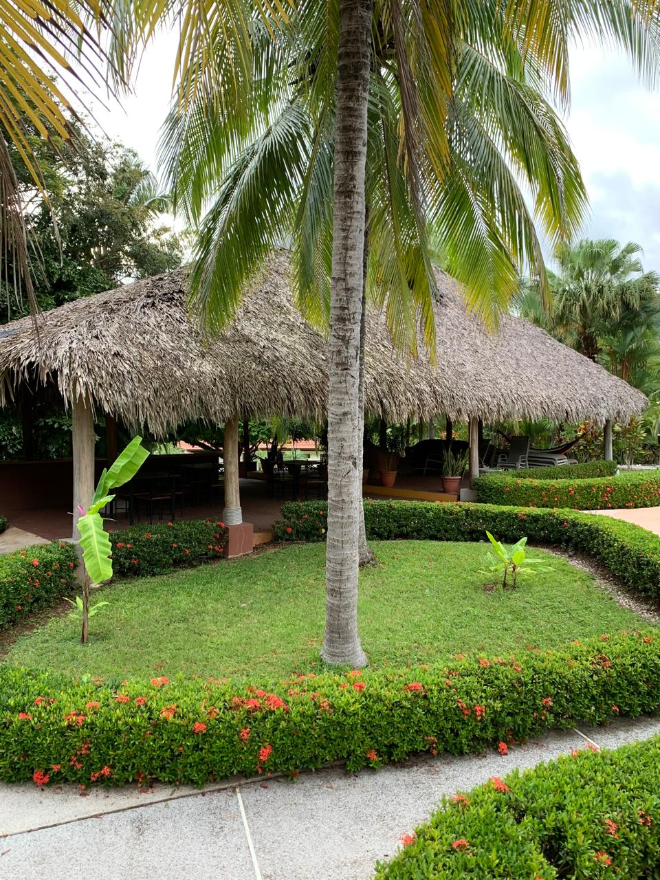 tropical garden and rancho area in loma verde carrillo community