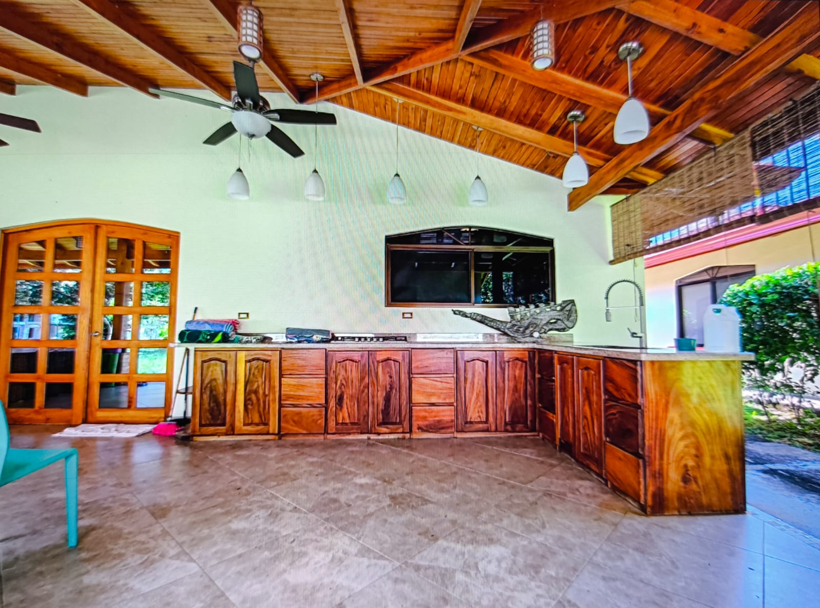 outdoor kitchen area villa serenity costa rica