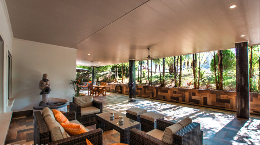 covered terrace living space villa de palmas costa rica